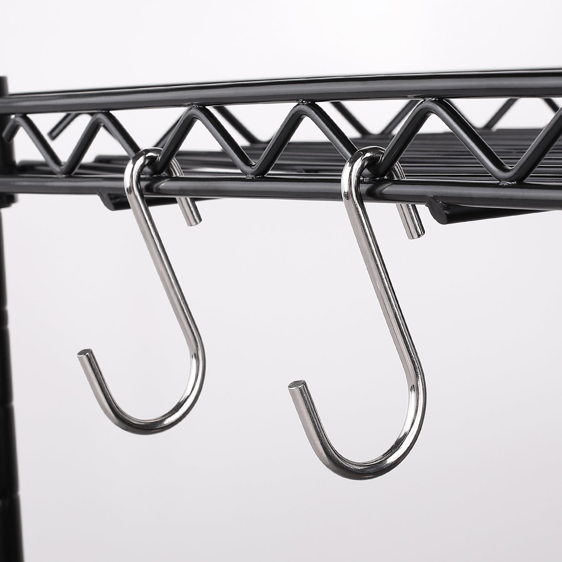 Rivexy 20 Small S Hook Pack - Chrome Coated, S Hooks for Hanging on He